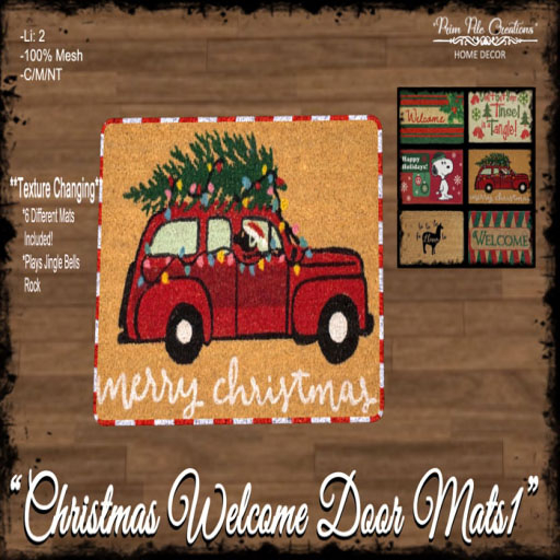 ~PPC~ Christmas Welcome Door Mats1 