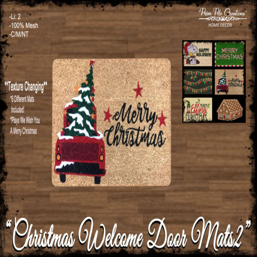 ~PPC~ Christmas Welcome Door Mats2