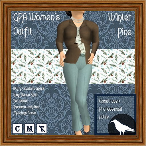 GPA Women's Outfit BOM - Winter Pine Print
