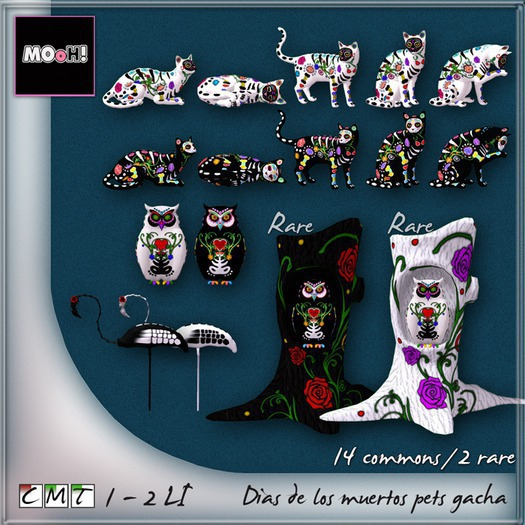 15. MOoH! Sugarskull owl + tree black RARE