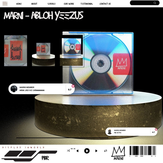 Marni - Abloh CD  / ANIMATED ROTATION