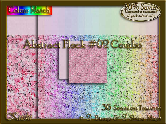Abstract Fleck #02 COMBO Seamless Texture Bundle