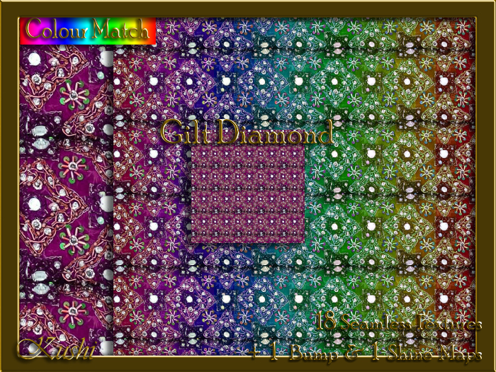Gilt Diamond Seamless Texture Pack
