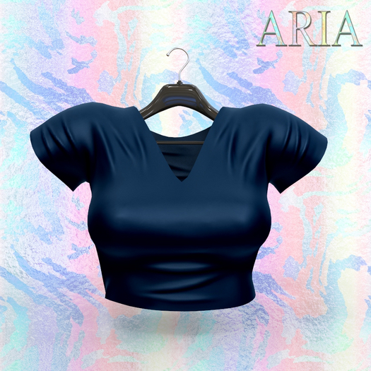 Navy Cropped Tee Legacy