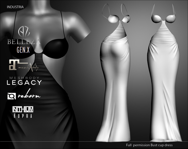 INDUSTRIA : Bust Cup Dress FP