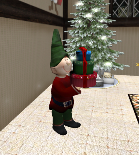 Elf  Christmas with gift box