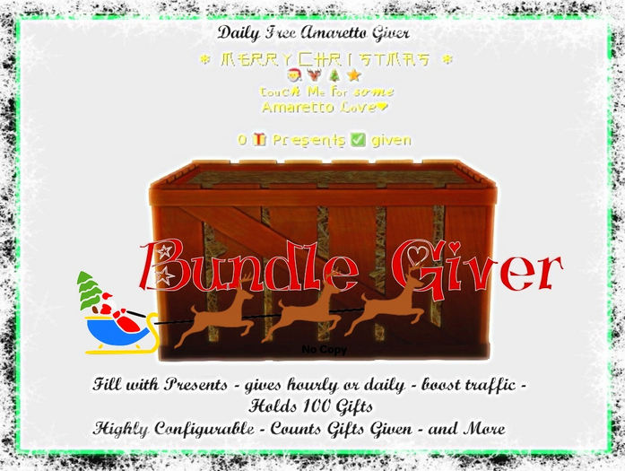 Bundle Gift Giver Amaretto Merry Christmas 