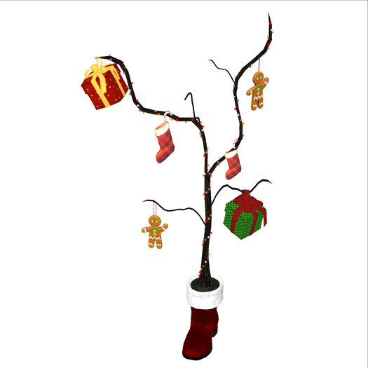 Santa Boot Christmas Tree