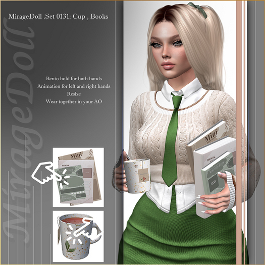 MirageDoll .Set 0131: Cup , Books