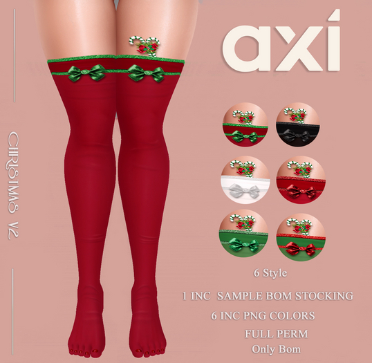 AXI-CHRISTMAS V2 SOCKS PACK PNG-FULL PERM