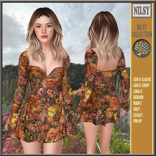 HARVEST PRINT DRESS