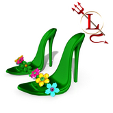Green Flower Heels LEGACY