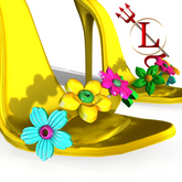Yellow Flower Heels ERIKA