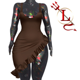 Maroon Valerie Dress Kupra