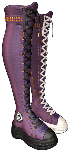 [BL] Astrid boots // grape