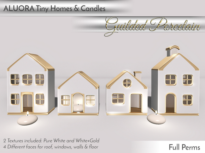 ALUORA Tiny Homes Guilded Porcelain - Full Perms