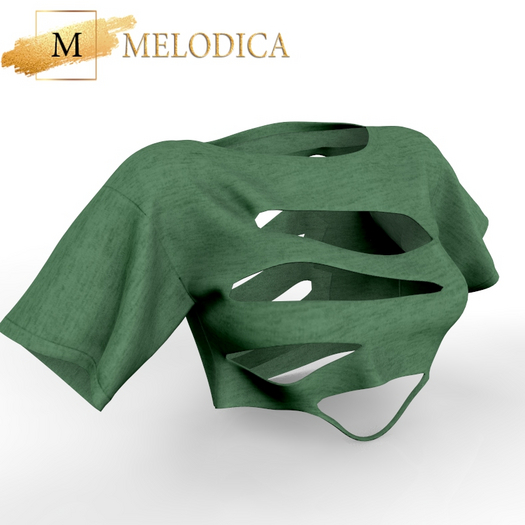 Green Torn Shirt Waifu