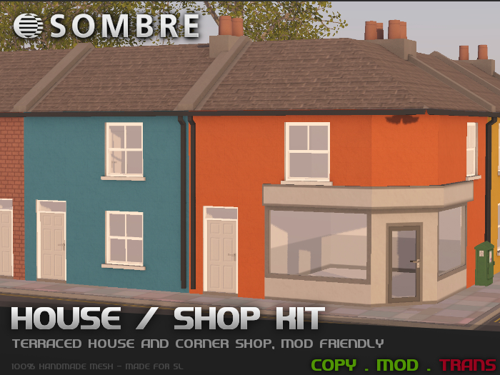 Sombre Small House / Corner Shop Set