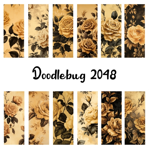 Full Perm Vintage Roses Textures 1-2048