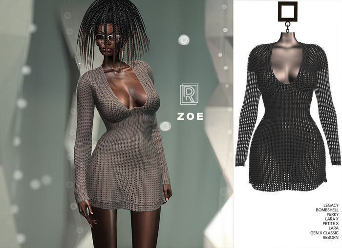 RAPTURE-Dress Zoe-Raven