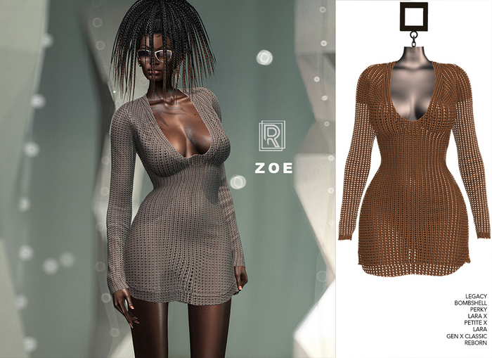 RAPTURE-Dress Zoe-Cognac