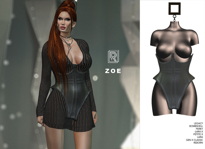 RAPTURE-Corset Zoe-Raven