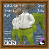 GPA Dinkies Trousers BOM - Green Spring