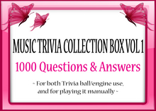 *Butterflies & Unicorns* ~ Music Trivia COLLECTION BOX VOL 1