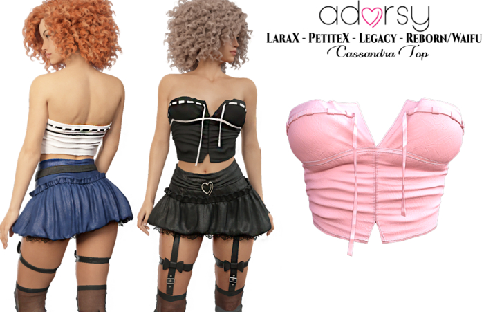 adorsy - Cassandra Top Pink - LaraX/Legacy/PetiteX/Reborn/Waifu