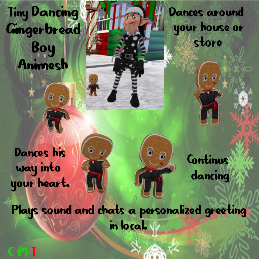 Dancing Tiny Animesh Gingerbread Boy