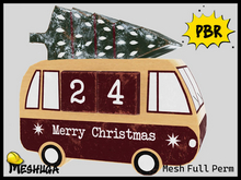 Meshuga PBR Christmas Countdown Bus FULL PERM MESH