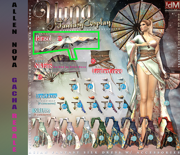 19 !dM Yuna **PARASOL** (BOX) RARE - SALE !