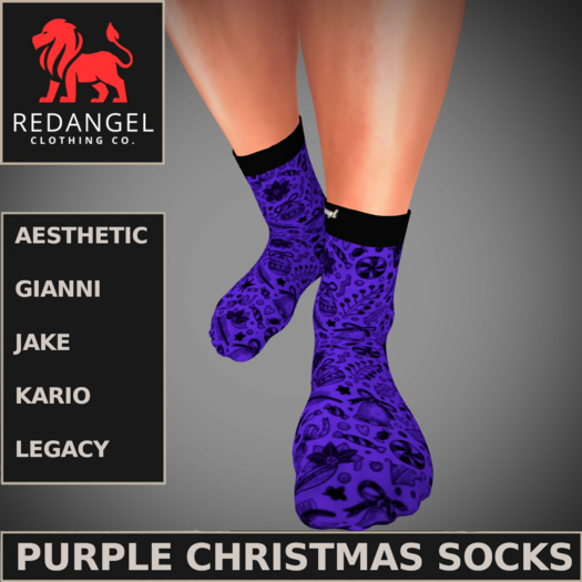 Purple Christmas Socks *NEW FOR CHRISTMAS 2024*