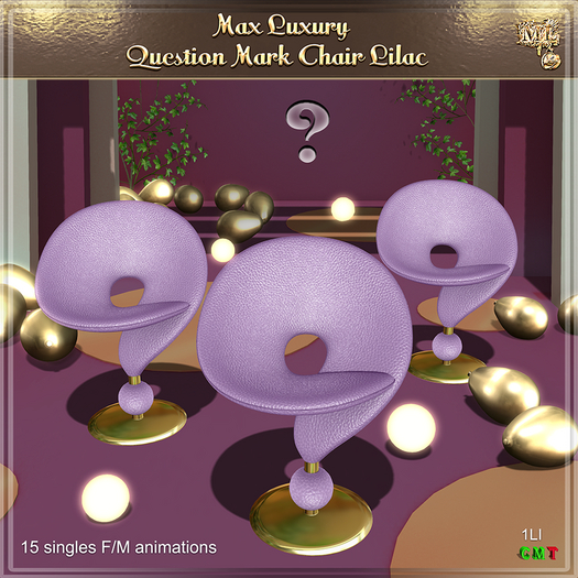 Max Luxury - Question Mark Chair Lilac
