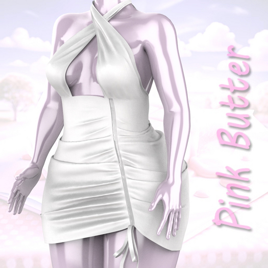 White Rouched Dress Maitreya LaraX