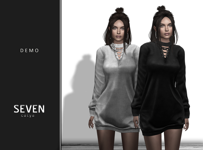 SEVEN - CATYA mesh SWEATER (demo)
