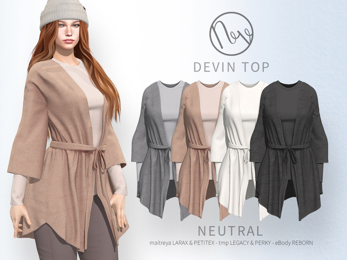 neve top - devin neutral