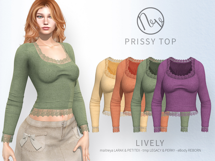 neve top - prissy lively