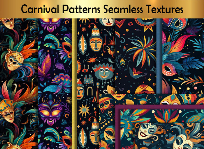 Masque Carnival Seamless Textures