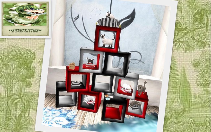 **Sweet Kitties** Gothic Box Display