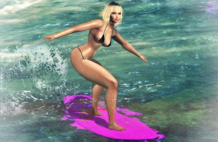 {Caress} Surf'n Unisex Pose 2