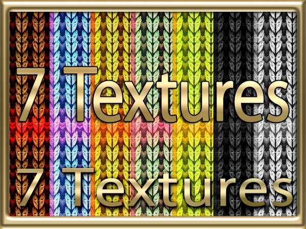Zoy Texture [ Interlace Knit Seamless 02 ] 7 Textures