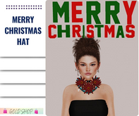 Gold Shop - Merry Christmas Hat
