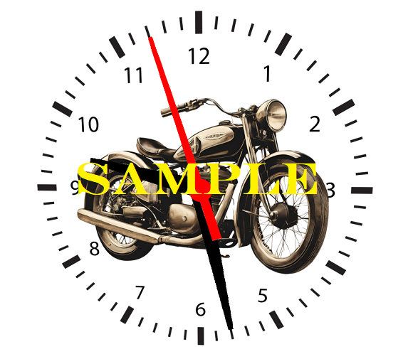 Atheria Designs Exclusive Vintage Motorcycle  **Working Clock**