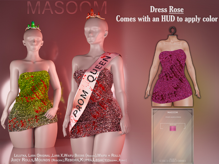 [[ Masoom ]] Prom Queen Vestido - Rose