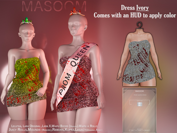 [[ Masoom ]] Prom Queen Vestido - Ivory