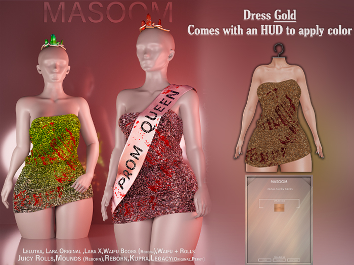 [[ Masoom ]] Prom Queen Dress - Gold