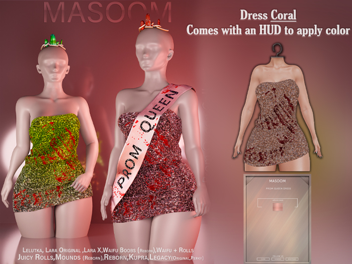 [[ Masoom ]] Prom Queen Dress - Coral