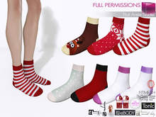 Full Perm Fitmesh Female Flat Ankle Socks for Ocacin Slink Maitreya 5.3 LaraX Belleza All Tonic Ebody Reborn Legacy