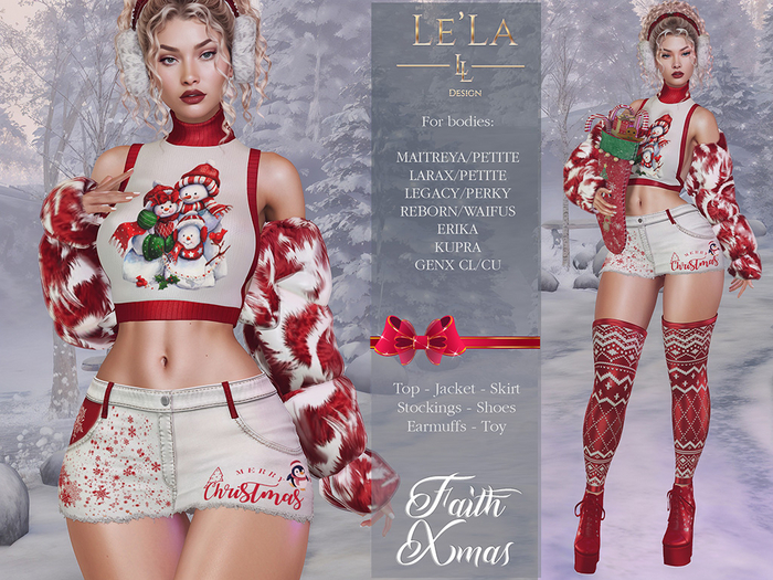 {Le'La} Faith Xmas Outfit ♥Christmas Promo♥